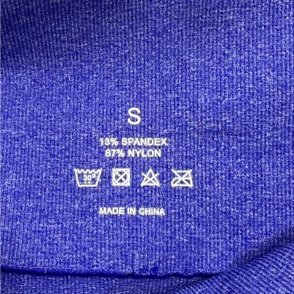 NWOT NVGTN - Electric Blue Contour Seamless Leggings - Picture 7 of 7